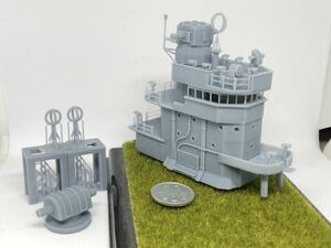 1/144レジンキット　未塗装 WWⅡ　日本海軍　赤城空母艦橋　戦艦　艦船【同梱可能】