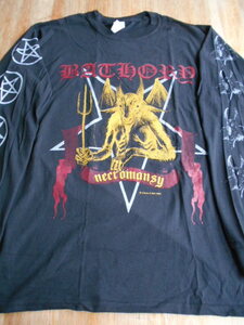 BATHORY 長袖 Tシャツ necromansy 黒M ロンT バソリー / slayer kreator sodom destruction possessed celtic frost venom