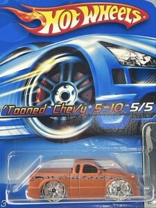 新品未開封 保管品 ミニカー 旧ロゴ Mattel マテル Hot Wheels ホットウィール Tooned Chevy 5-10 5/5 トゥーンド シェビー シボレー/167