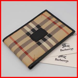 正規品 バーバリー Burberry 財布 Bifold wallet チェック Check ホース Horse 騎士 Knight ロゴ Logo Authentic Mint