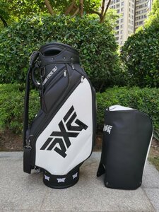 未使用 PXG キャディバッグ　parsons xtreme golf　9.5インチ PUレザー　ホワイト