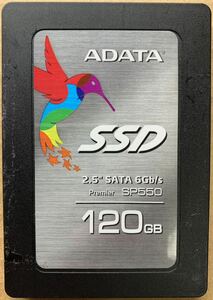 【使用時間1252時間】ADATA 120GB SP550 ASP550-120GM-B 2.5 SATA SSD 664