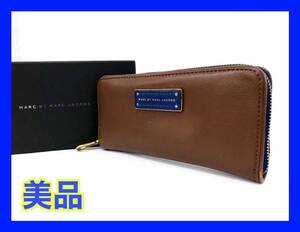 ☆外観美品☆MARC BY MARC JACOBS 長財布 TOO HOT CB SLIM ZIP M0001205A マークバイマークジェイコブス