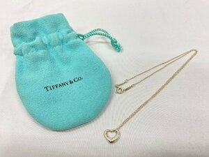 ◇◇TIFFANY＆Co ティファニー オープンハートネックレス SV925 SILVER シルバー 重さ約2ｇ 長さ約40cm レディース◇◇