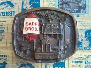 バックル　SAPP BROS.　トラック　ガソリンスタンド　Where you