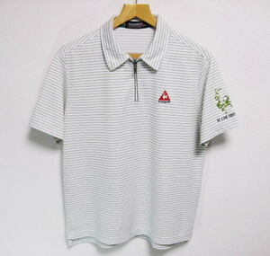 ルコックゴルフ ハーフジップ 半袖シャツ Mサイズ