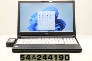 富士通 LIFEBOOK A579/A Celeron 4205U 1.8GHz/8GB/256GB(SSD)/DVD/15.6W/FHD(1920x1080)/Win11 画面キズあり 【54A244190】