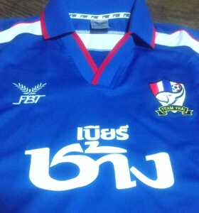 [値下げ交渉] 2003-2004年 タイ代表 選手支給品 スポンサー付き MADE IN THAILAND 検/ FBT AWAY MATCH ISSUE SHIRT AFC ASIA FOOTBALL Y2K