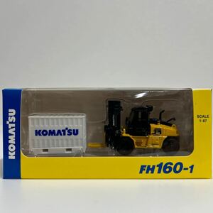 非売品 KOMATSU コマツ 小松製作所 オリジナルミニチュア【株主優待】コマツ FH160-1 1/87 フォークリフト1/87 ミニカー