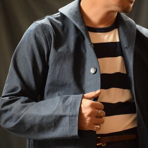 The GROOVIN HIGH グルービンハイ 1940’S US NAVY Jacket Indigo Mサイズ/US NAVY スタイル ショールカラー 30S 40S 50S ビンテージ