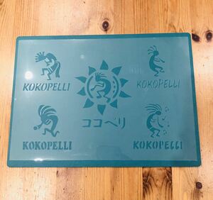 No.211 ステンシルシート ココペリ KOKOPELLI 第6弾 インディアンアメリカン 男前 ステンシルプレート男前インテリア DIY