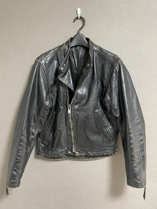 激レア LANGLITZ LEATHER Vintage Cascade CLARK &COATS ZIP ヴィンテージ レザー ライダース ジャケット ラングリッツ レザー