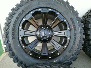 新品 LEXXEL DeathRock プラド ハイラックス サーフ タイヤホイールセット YOKOHAMA GEOLANDAR MT 265/70R17 265/65R17 17インチ