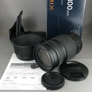 【新品同様】Panasonicパナソニック　G VARIO100-300mmF4-5.6II OIS POWER OIS H-FSA100300　マイクロフォーサーズ用★NO.8289