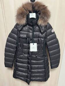 未使用・本物保証☆MONCLER HERMIFUR エルミファー フォックスファー ダウンジャケット TG3 ブラック色 Lサイズ