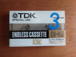 未開封 当時物 TDK EC-3MN エンドレスカセット ノーマルポジション カセットテープ