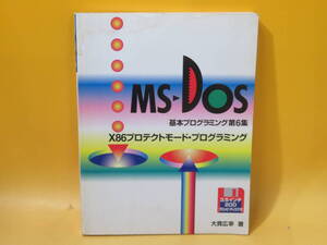 【中古】MS-DOS　基本プログラミング　第6集　X86プロテクトモード・プログラミング　CQ出版　※フロッピディスク欠品　難あり　B5 A1788