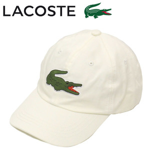 LACOSTE (ラコステ) CLM1148 クロコ刺繍6方 キャップ 004オフホワイト LC216