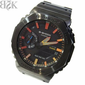 カシオ G-SHOCK 2100シリーズ GM-B2100BPC-1AJF フルメタル メンズ 腕時計 デジアナ 電波ソーラー 黒 ブラック レインボー 動作品 〓