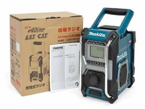 【Used】makita マキタ 10.8V/14.4V/18V 充電式ラジオ MR001G ブルー 40Vmax対応【及川質店】