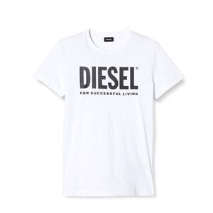 DIESEL Tシャツ L ロゴ　半袖　ホワイト ディーゼル