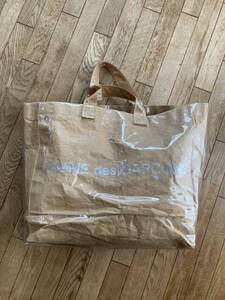 COMME des GARCONS トートバッグ tote pvc ベージュ GO-K201 コムデギャルソン