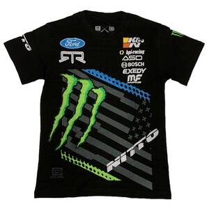 Vaughn Gittin Jr ECKO UNLTD Type2モンスターエナジー スポンサードRTR Tシャツ（ブラック）(XL)【並行輸入品】