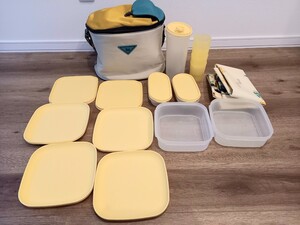 Tupperware タッパーウェア ピクニックセット 保存容器 プレート シート 保管 中古現状品 k262