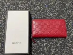 GUCCI レッド レザー 長財布