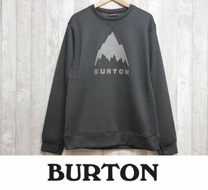 【新品:SALE】24 BURTON OAK PULLOVER CREW - Mサイズ - True Black Heather 正規品 速乾 トレーナー スノーボード パーカー