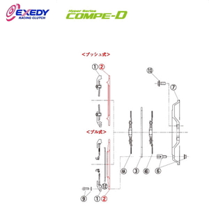 EXEDY エクセディ PP09 コンペD FM022SDL (2)P.PLATE インプレッサ GDB VAB