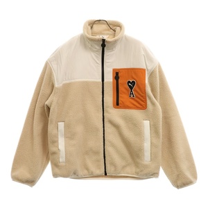 プーマ ×ami alexandre mattiussi SHERPA ZIP JACKET アミアレクサンドルマテュッシ ジップアップジャケット ベージュ 535998-67