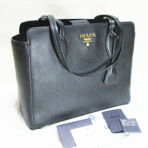 PRADA プラダ ショルダートート 1BG111 VITELLO PHENIX NERO 綺麗