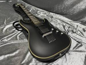 ★美品 希少生産完了品 Schecter C-1-PLATINUM [AD-C-1-PTM] EMG PU搭載 セットネック マホガニーボディ 2015年製 即決特価