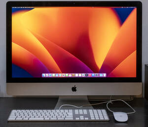 アップル iMac (27-inch,Late 2012) A1419 Corei5 3.4GHz/メモリ16GB/HDD500GB 