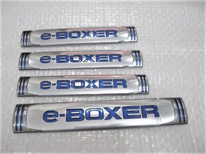 ★希少 イーボクサー e-BOXER E-BOXER フォレスター? 取付車種＆型式不明 インプレッサ? XV? スバル ロゴ エンブレム 4点 旧車 中古