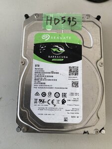 【送60サイズ】 SEAGATE ST8000DM004-2CX188 8TB 使用1636時間 3.5インチSATA HDD 中古品