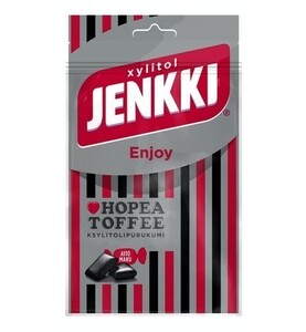 Cloetta Jenkki クロエッタ イェンキ リコリス キャラメル味 キシリトール ガム 4袋×70g フィンランドのお菓子です