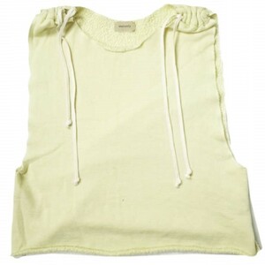 maturely マチュアリー 21AW Side Cord Vest サイドコードベスト 13-06-0243-101 イエロー スウェット プルオーバー BEAMS トップス g10758