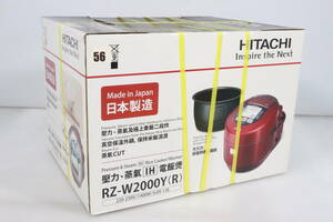 1円～★未開封・未使用品★HITACHI 海外向け 圧力＆スチームIH炊飯ジャー 極上炊き (5Cup) RZ-W2000Y-R(220-230V) 日立 海外仕様 S925