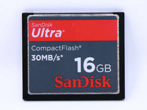 ★☆希少★【16GB】CFカード コンパクトフラッシュ SanDisk Ultra 30MBs CompactFlash ★中古良品☆★