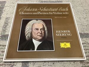 Bach Henryk Szeryng 6 Sonaten Partiten Violine Solo BWV 1001-1006 DG 3LP 無伴奏ヴァイオリン LP43083 139270/72 ヘンリク・シェリング