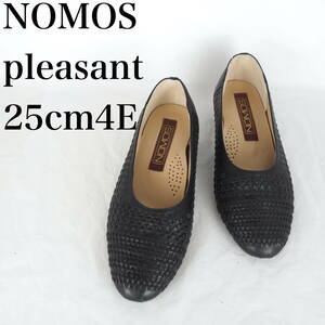 MK6193*NOMOS pleasant*レディースパンプス*25cm4E*黒*日本製