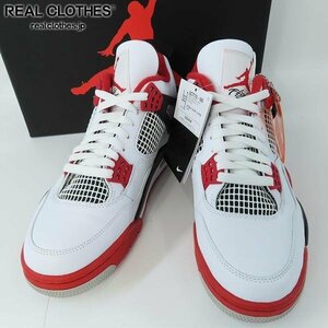 【未使用】NIKE/ナイキ AIR JORDAN 4 RETRO OG FIRE RED/エアジョーダン4 ファイヤーレッド DC7770-160/27 /080