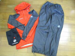 【美品】MAMMUT マムート GORE-TEX ゴアテックス『XSサイズ』マウンテンパーカー アウトドアウェア レインスーツ 上下セット 軽量 高品質