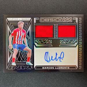 2023-24 Panini Obsidian Dual Jersey Ink Marcos Llorente Auto Atletico de Madrid /149 直筆サインカード マルコス・ジョレンテ