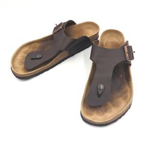 □BIRKENSTOCK RAMSES サンダル 41/26.5cm 茶 ビルケンシュトック メンズ ラムゼス トングサンダル 複数落札同梱OK B240607-8