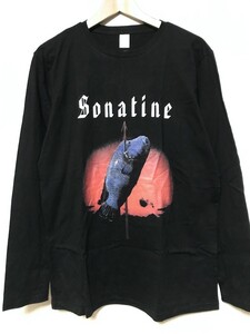 sonatine ロングスリーブ Tシャツ ムービー ビートたけし 映画 takeshi 邦画 kitano white 黒色 送料無料 長袖 ロンT