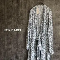 KORMARCH｜花柄 ガウン｜ロングカーディガン｜マキシ丈｜総柄｜フリーサイズ