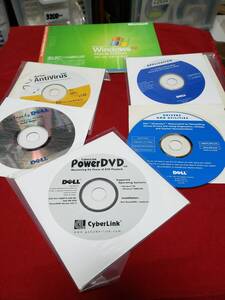  Windows XP Home Edition Ver2002 DELL版 再インストールCD PowerDVD アプリケーションドライバCD等ありますがどれも詳細不明　